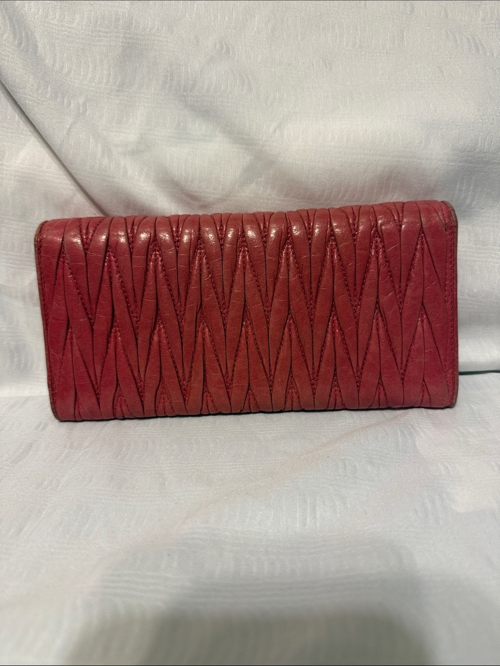 Miu Miu Pink Contental Leather Wallet Clutch - Picture 2 of 15